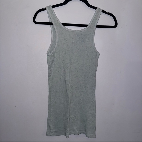 Mossimo supply co women’s size large ribbed tank top blue speckle - Picture 2 of 3